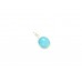 Handmade 925 Sterling Silver Pendant Natural Blue oval Turquoise Gem Stone